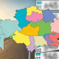 Регионы Казахстана по номерам